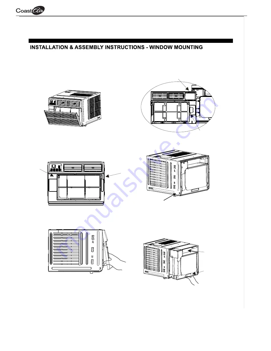 Coast-Air CEG081C Operating Instructions Manual Download Page 8