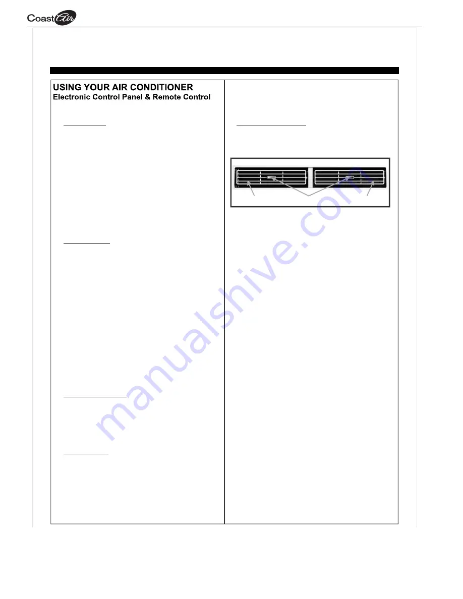 Coast-Air CEG081C Operating Instructions Manual Download Page 16