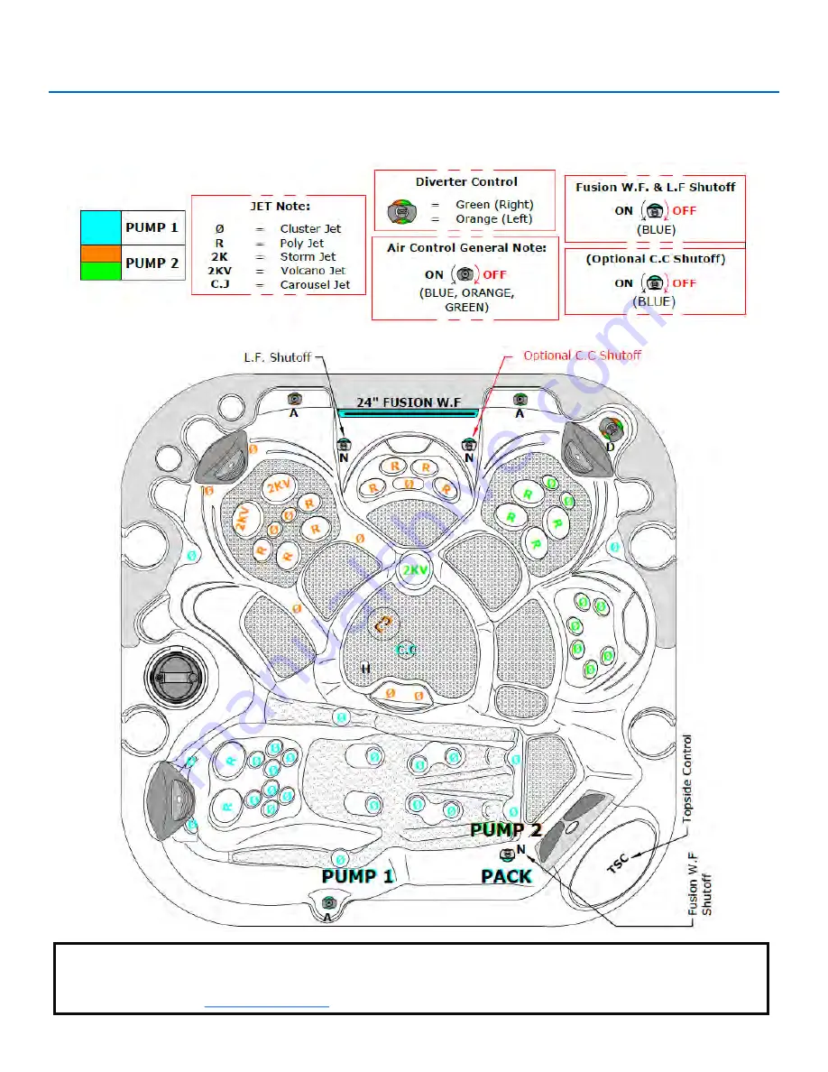 Coast Spas CURVE APEX Owner'S Manual Download Page 40