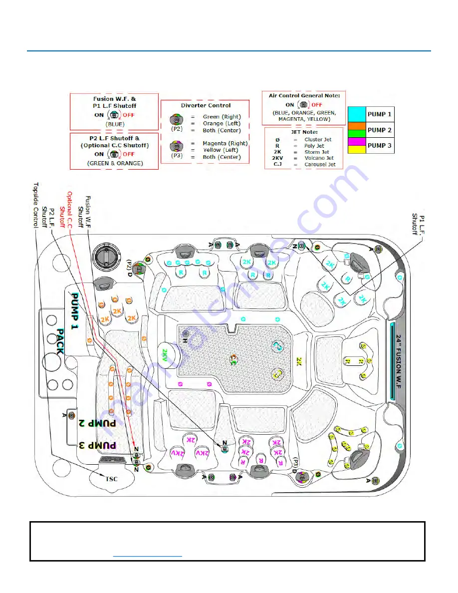 Coast Spas CURVE APEX Owner'S Manual Download Page 44