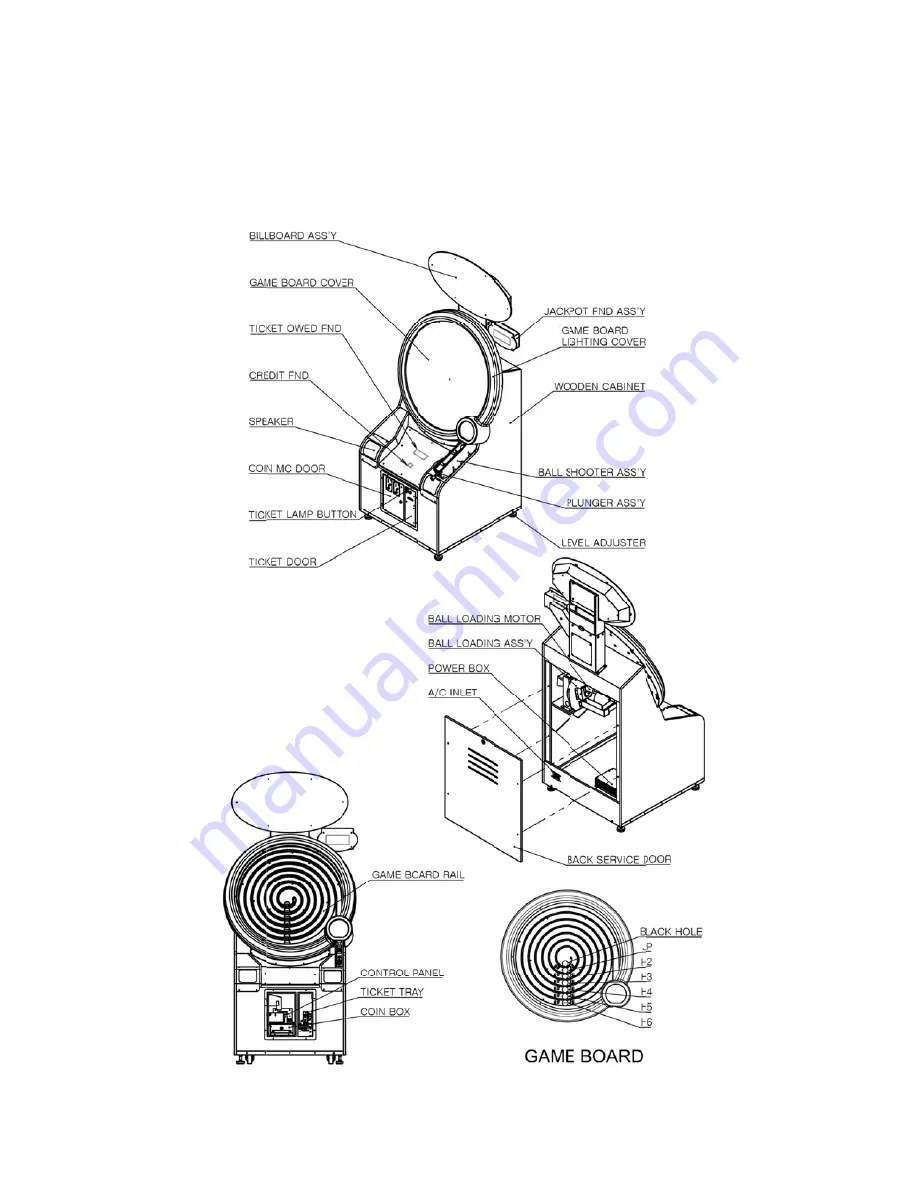 Coastal Amusements Black Hole Operator'S Manual Download Page 8