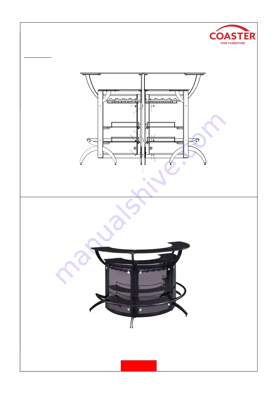 Coaster 100135 Assembly Instructions Manual Download Page 7