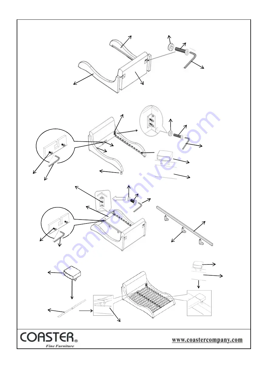 Coaster 300170KE Assembly Instructions Download Page 4