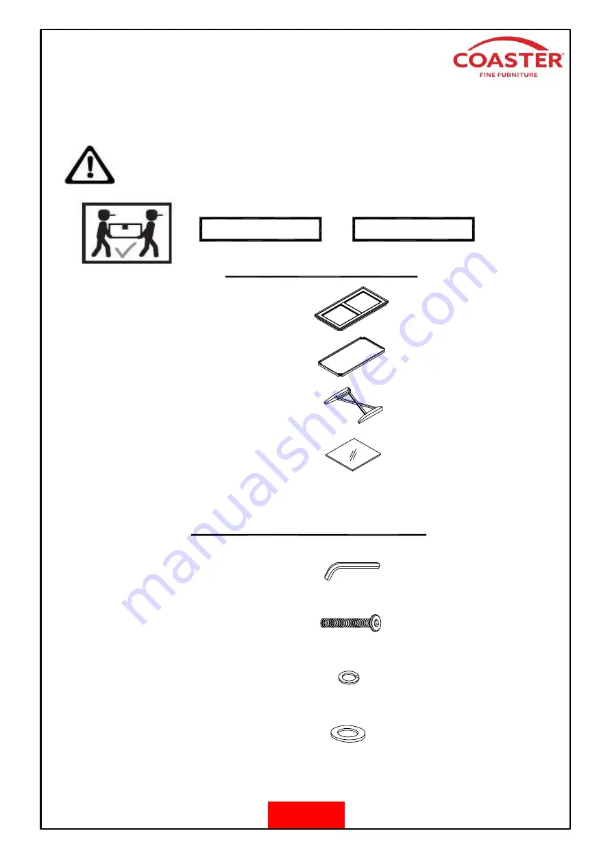 Coaster 723388 Assembly Instructions Download Page 2