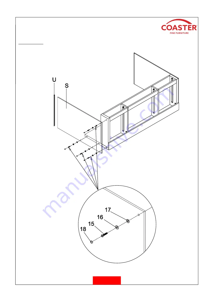 Coaster VANITY 935923 Assembly Instructions Manual Download Page 17