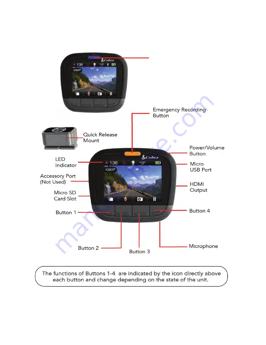 Cobra CDR835 User Manual Download Page 6