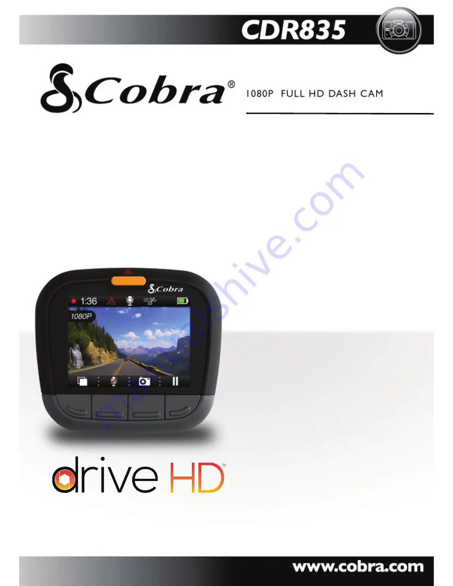 Cobra CDR835 User Manual Download Page 23