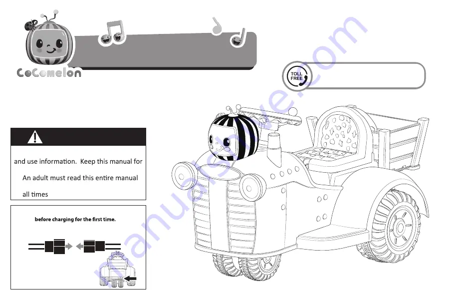 CoComelon 70607 Instruction Manual Download Page 1