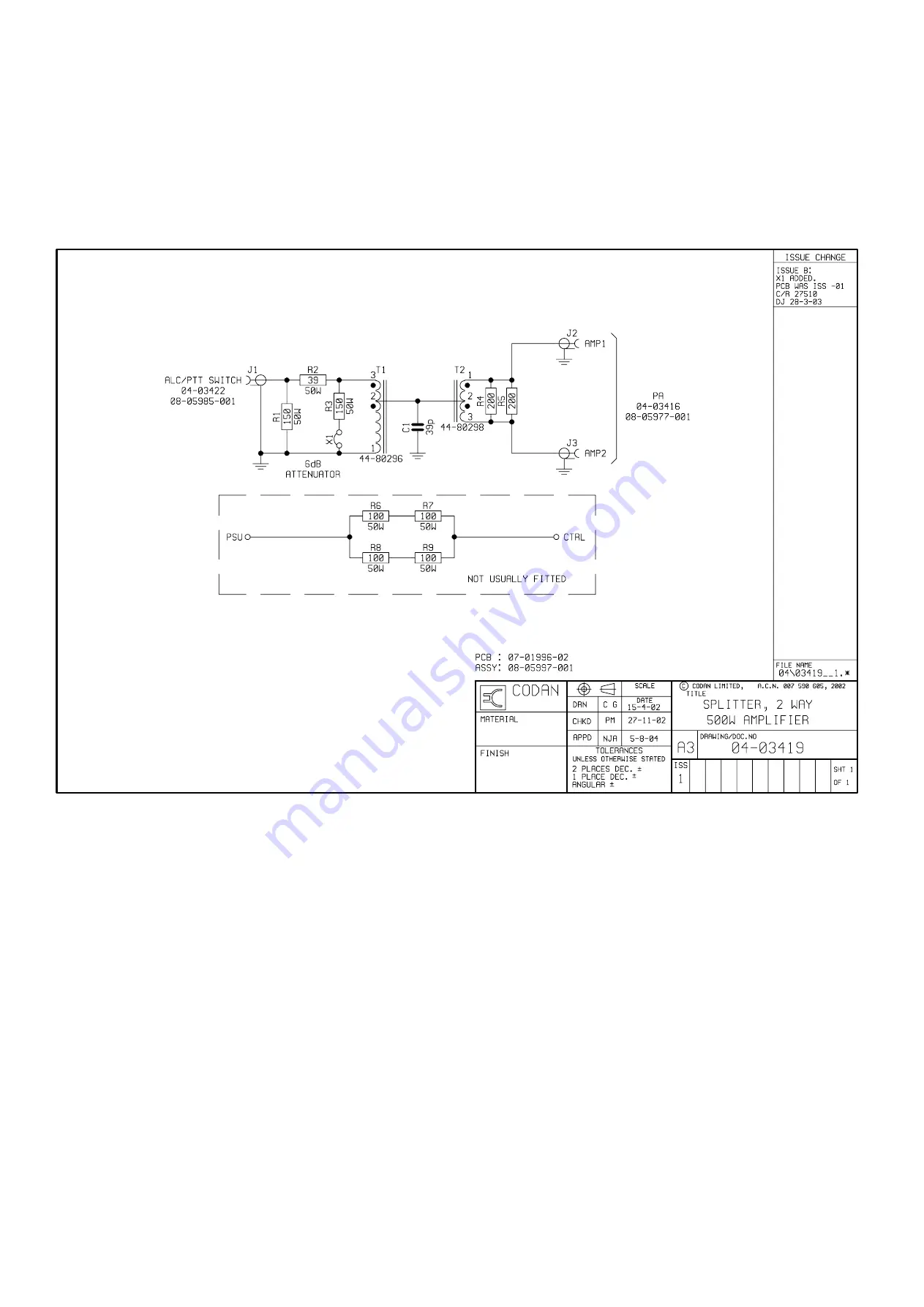 Codan NGT 2010 RF Technical & Service Manual Download Page 606