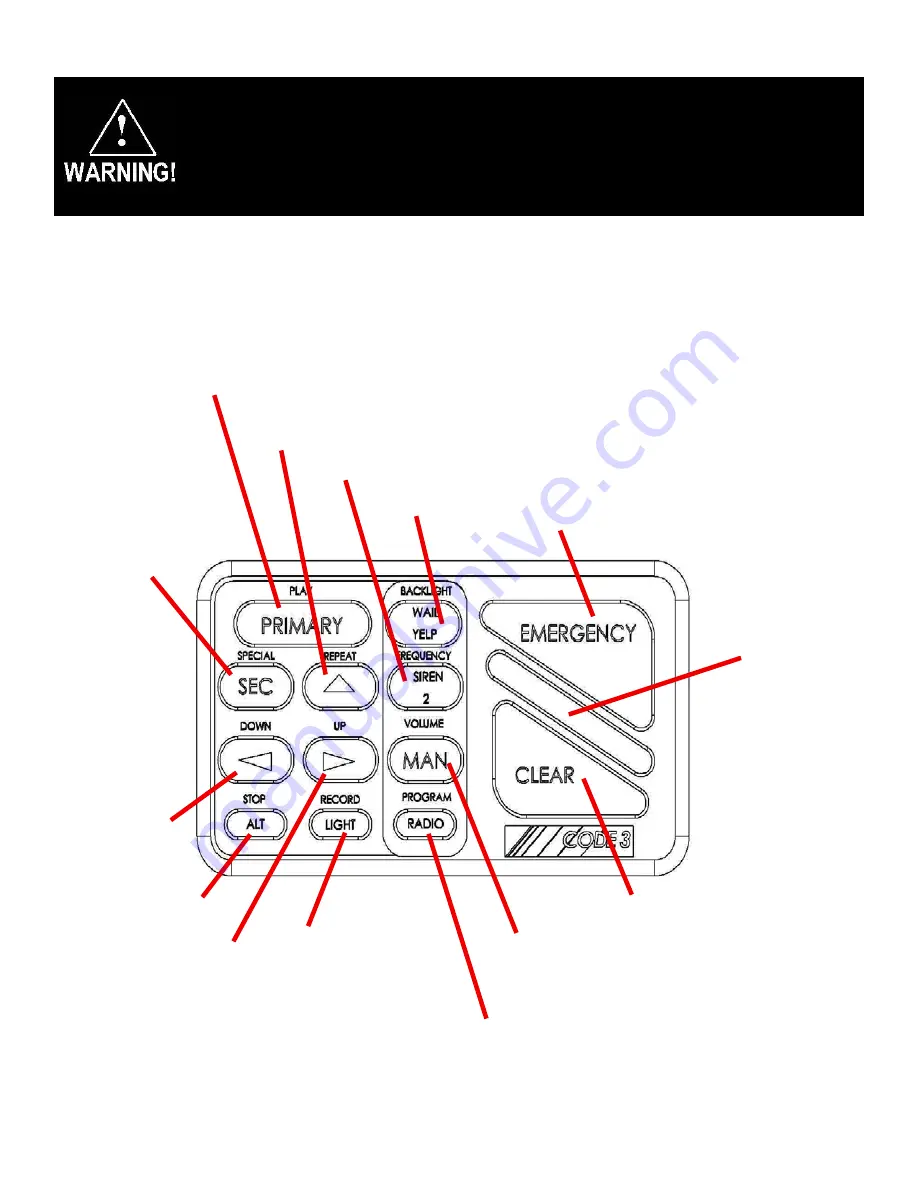 Code 3 Sprinter Installation & Operation Manual Download Page 7