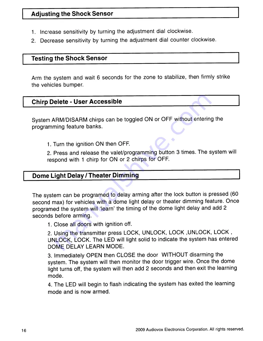 Code Alarm CA 1550 Owner'S Manual Download Page 31