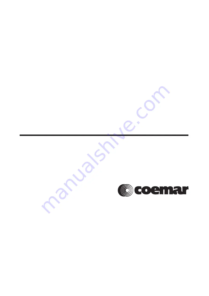 Coemar DR1 Instruction Manual Download Page 1