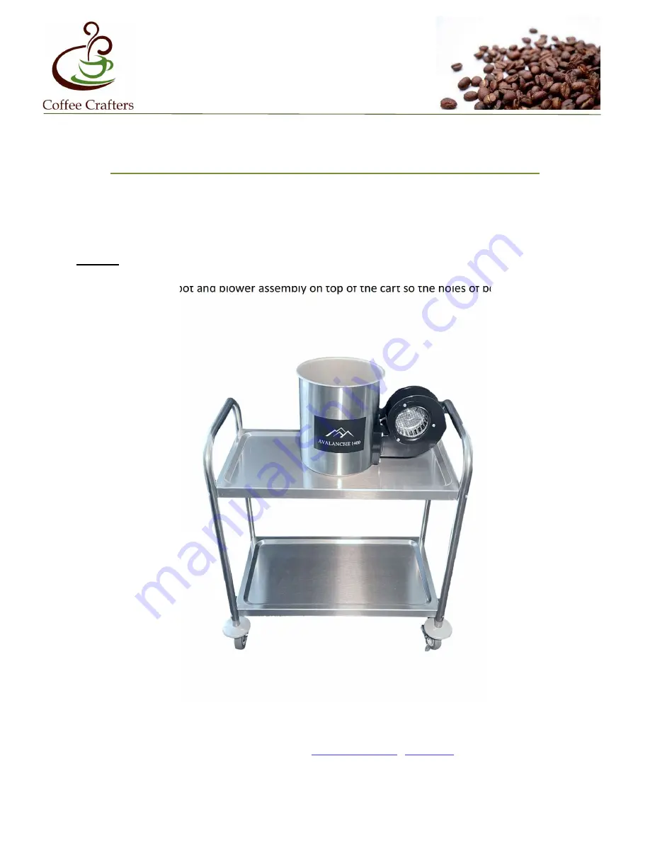 Coffee crafters AVALANCHE 1400 Manual Download Page 14