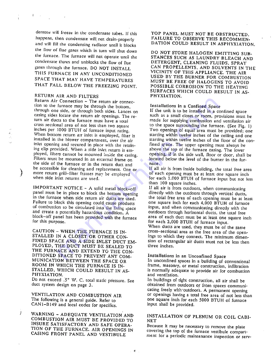 Coleman 2940 Installation Instructions Manual Download Page 5