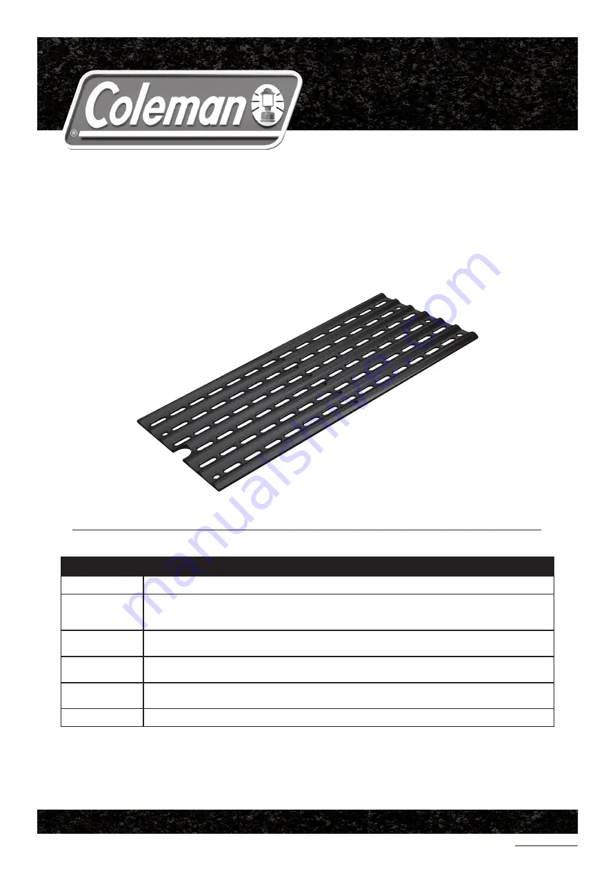 Coleman 85-1977 Скачать руководство пользователя страница 1