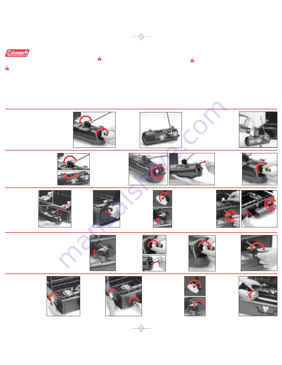 Coleman Dual Fuel Stove Instruction Manual Download Page 2