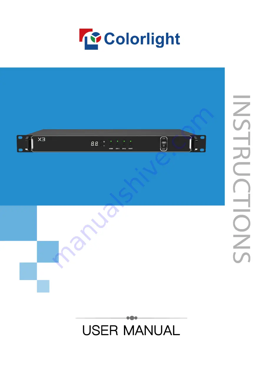 Colorlight X3 User Manual Download Page 1