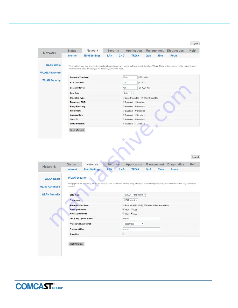 Comcast 781W Скачать руководство пользователя страница 22