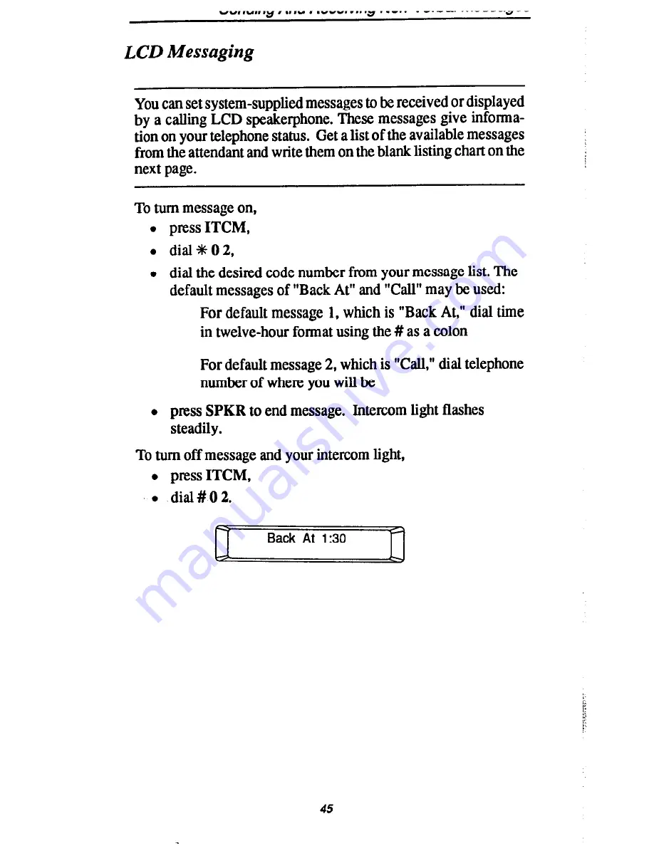 Comdial 7016S System User'S Manual Download Page 52