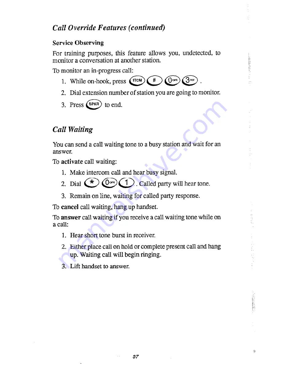 Comdial ExecuTech 2000 User Manual Download Page 41