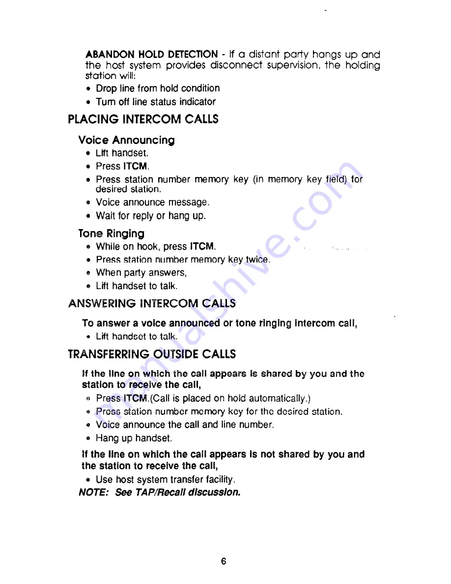 Comdial SOLO II Users Manualde Download Page 10