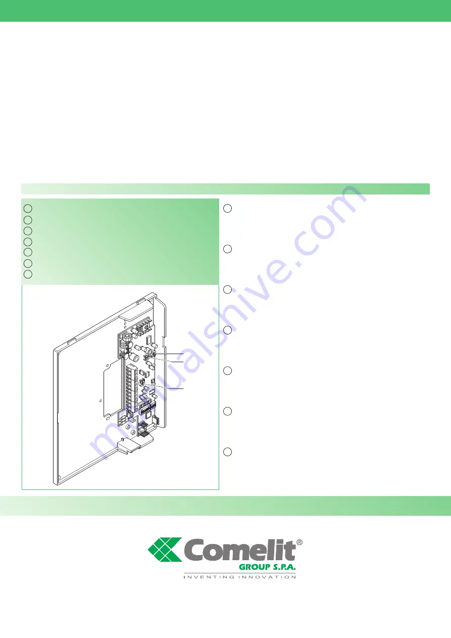 Comelit 5724C Technical Sheet Download Page 1