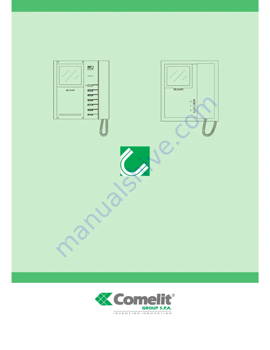 Comelit Bravo Series Technical Sheet Download Page 1