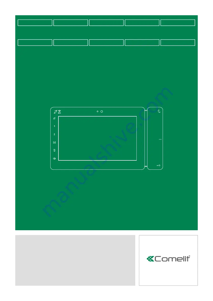 Comelit Maxi 6813W Technical Manual Download Page 1