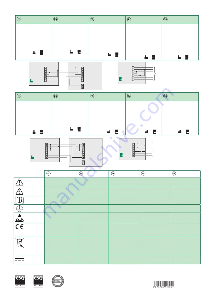 Comelit SIR702AW Technical Manual Download Page 8