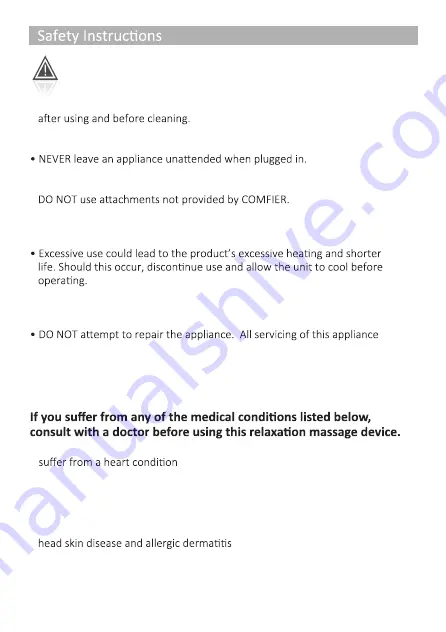 Comfier CF-4903W User Manual Download Page 5