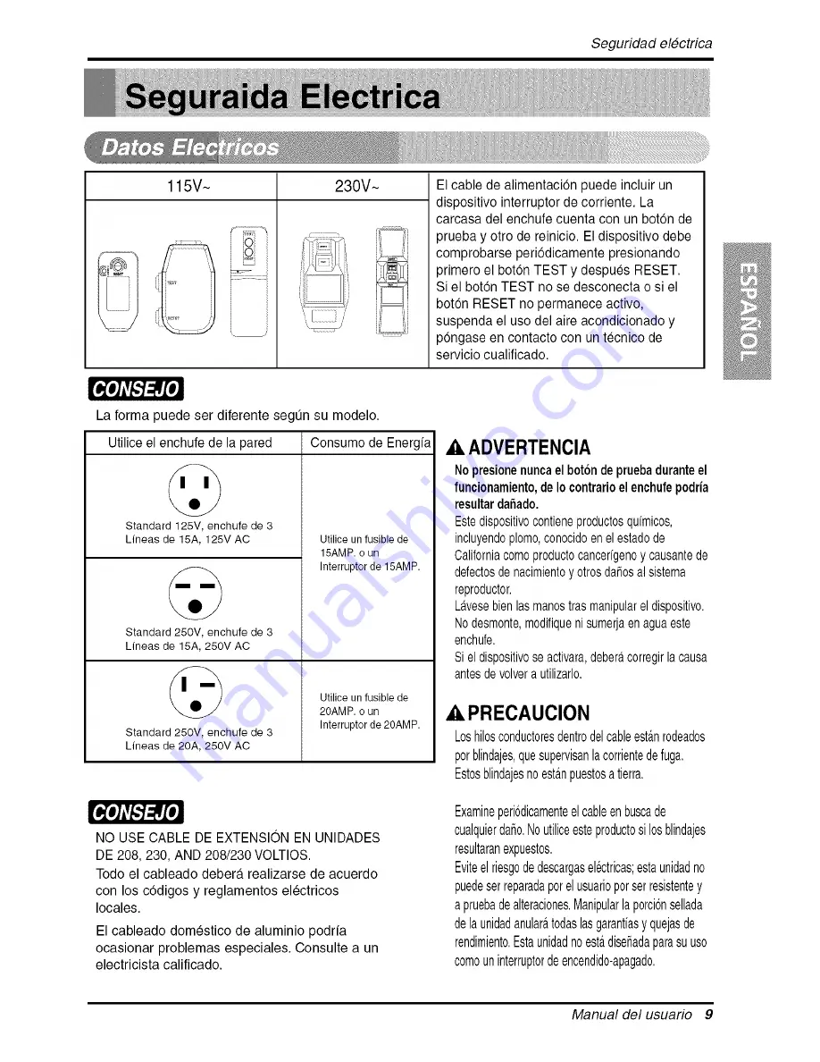 COMFORT-AIRE BGE-103A Owner'S Manual Download Page 31