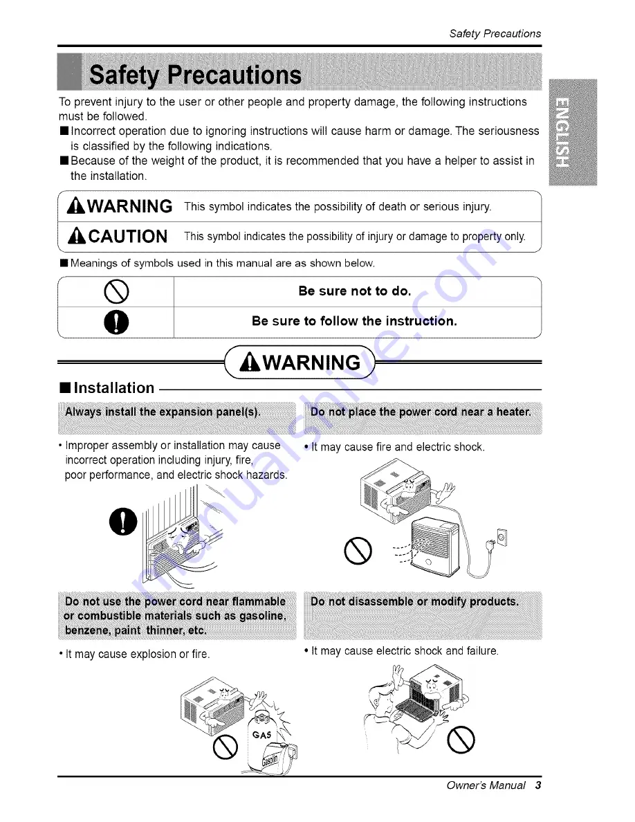 COMFORT-AIRE COMFORT AIRE RAD-183B Owner'S Manual Download Page 3