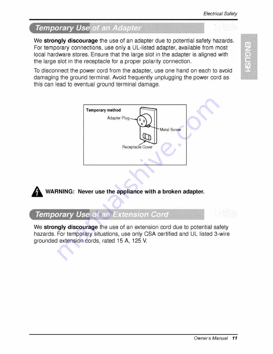 COMFORT-AIRE RAD-101A Owner'S Manual Download Page 11