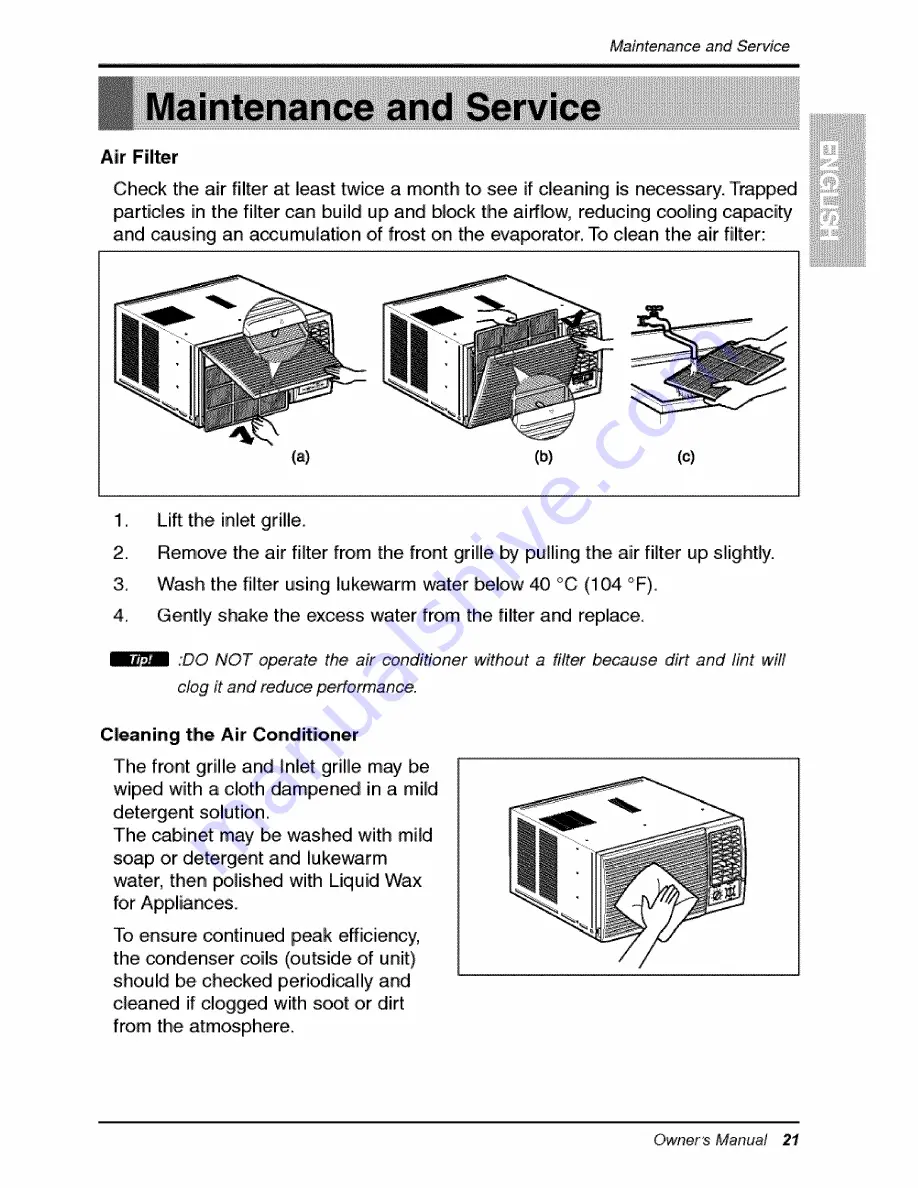 COMFORT-AIRE RAD-101A Owner'S Manual Download Page 21