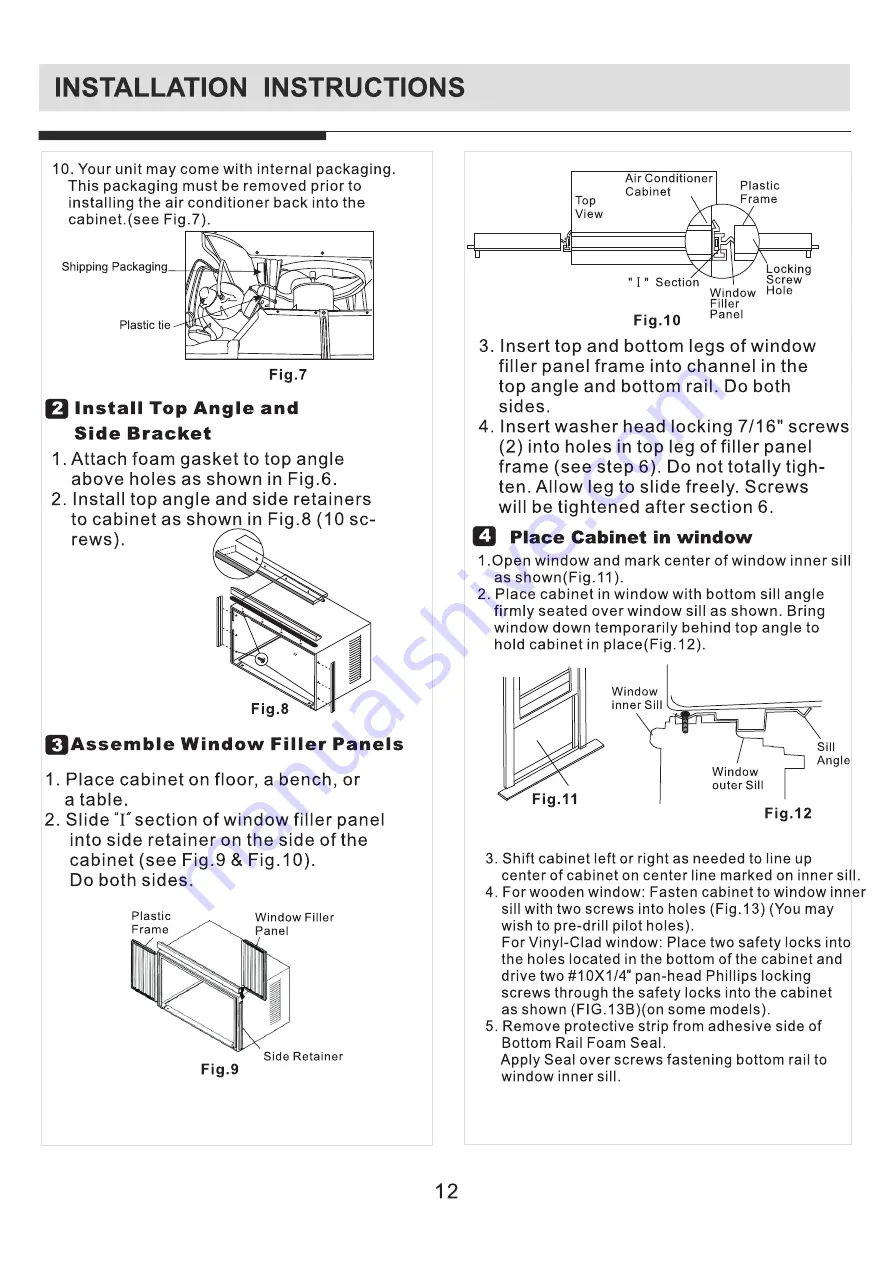 COMFORT-AIRE RAD Series Owner'S Manual Download Page 15