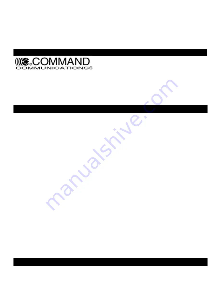 Command Communications ComSwitch 5500 Скачать руководство пользователя страница 12