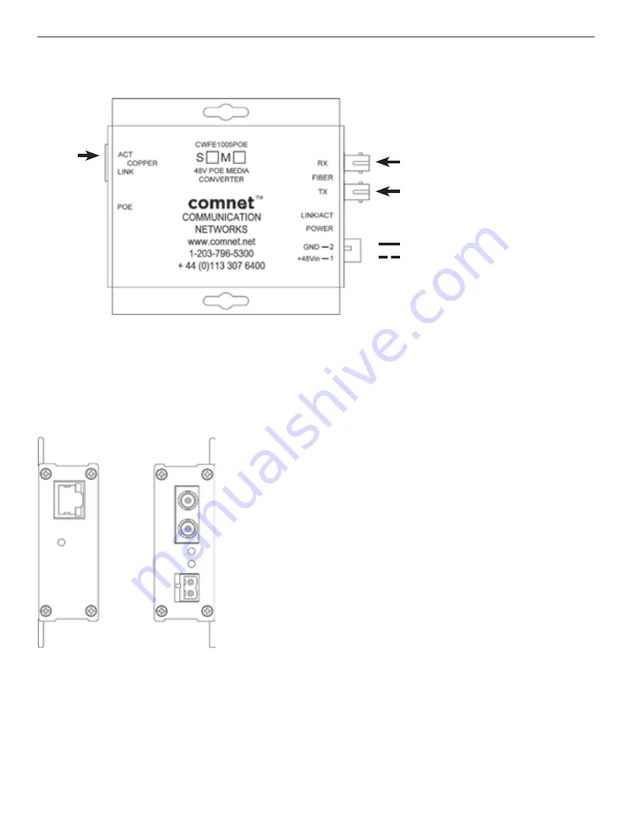 Comnet CWFE1005POEMHO-M Installation And Operation Manual Download Page 4