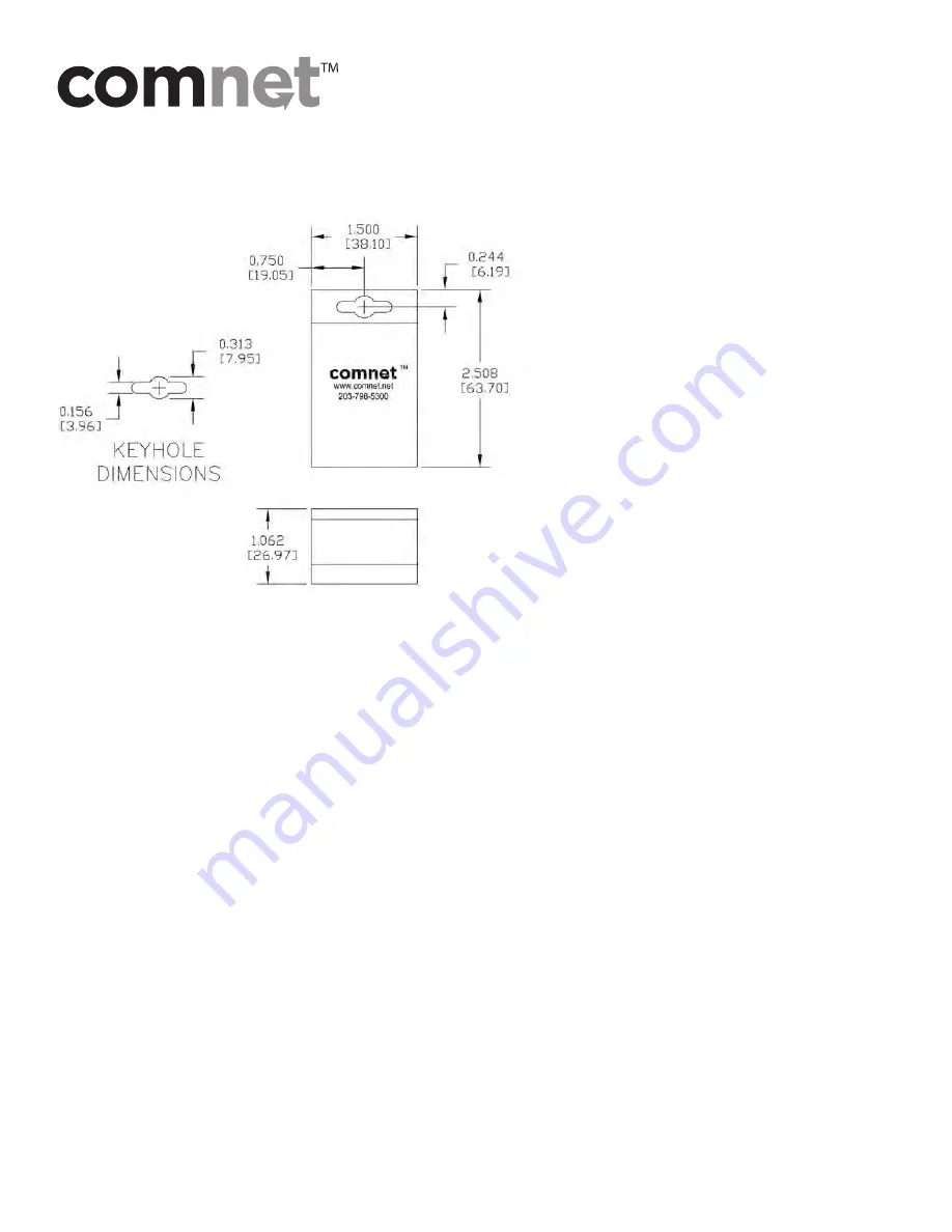 Comnet FVT11M Mechanical Installation Instructions Download Page 1