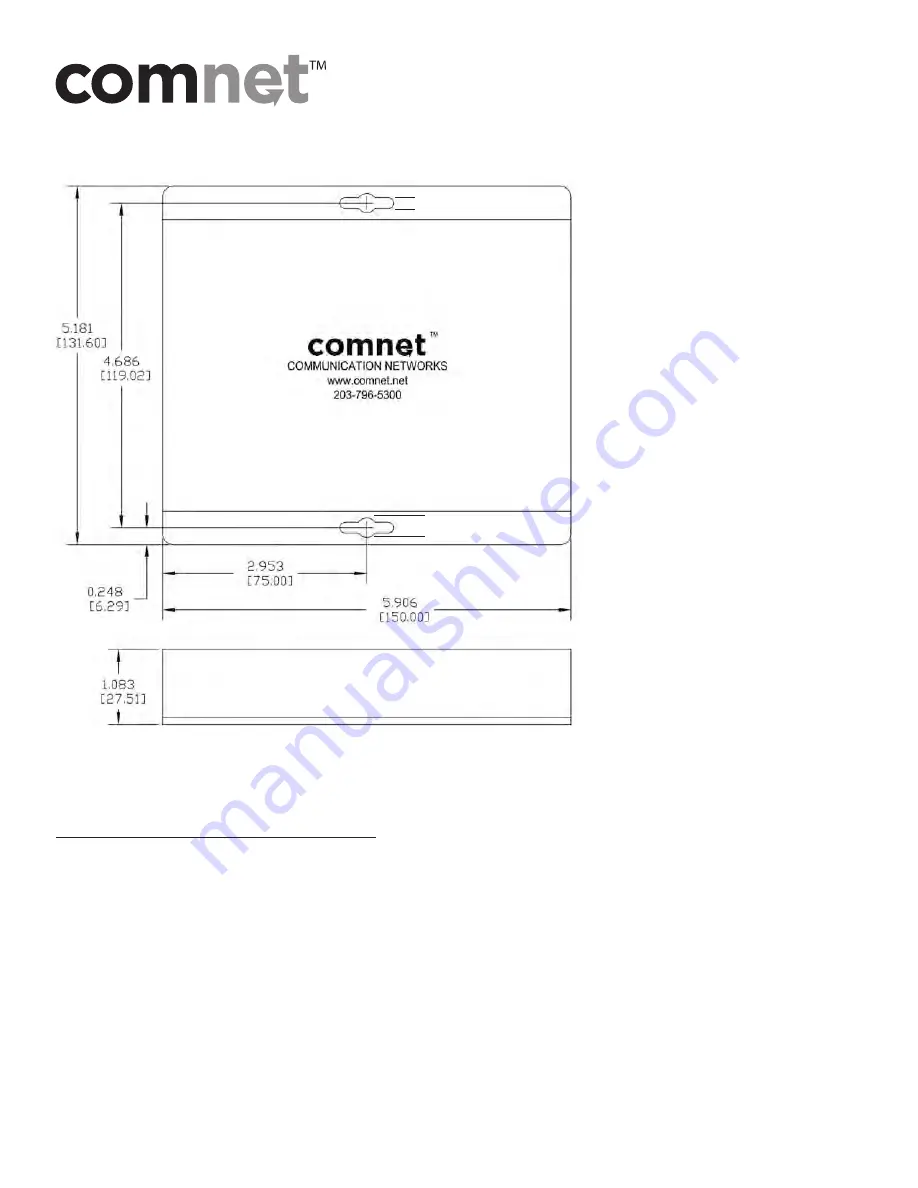 Comnet FVT20 Mechanical Installation Instructions Download Page 1