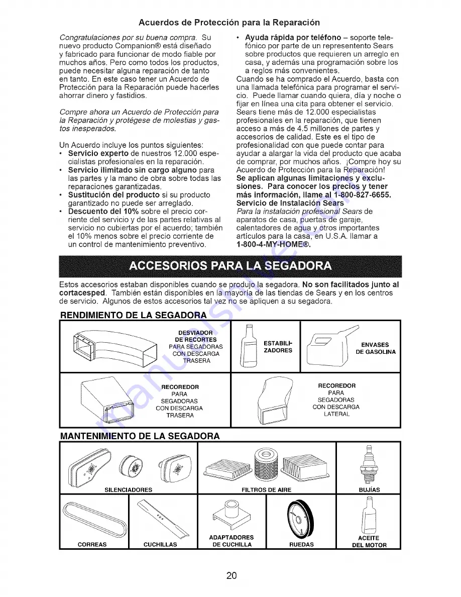 COMPANION COMPANION 917.385170 Owner'S Manual Download Page 20