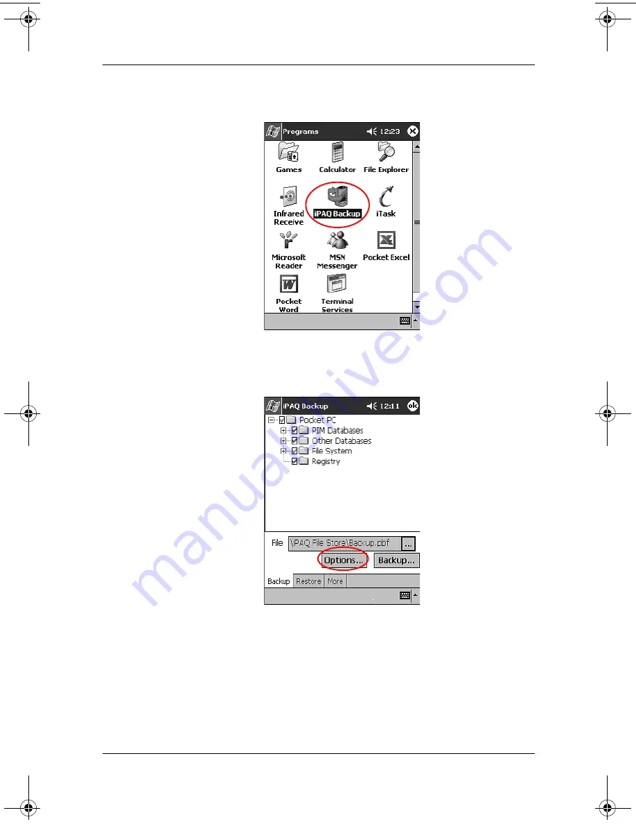 Compaq iPAQ H3900 Series Reference Manual Download Page 43