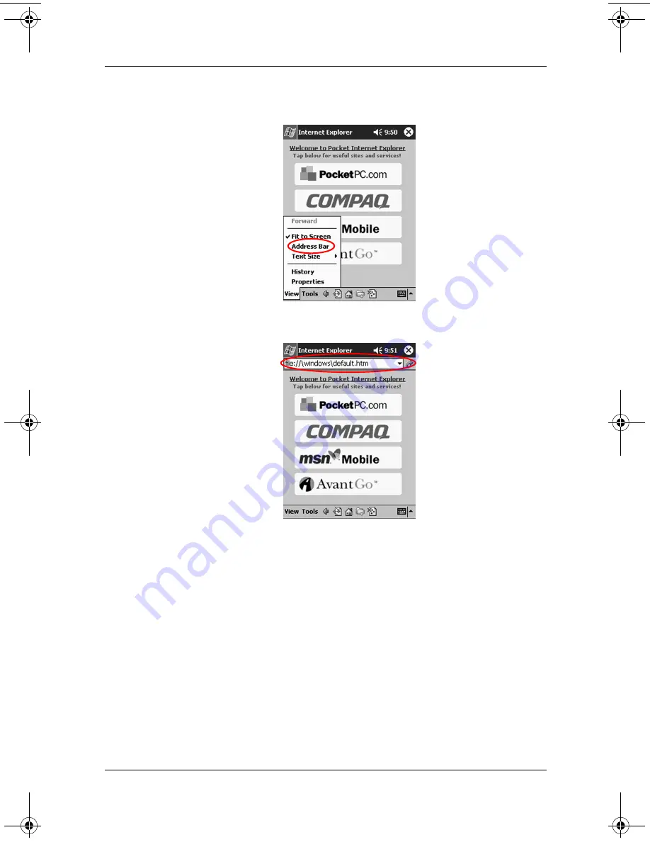 Compaq iPAQ H3900 Series Reference Manual Download Page 92