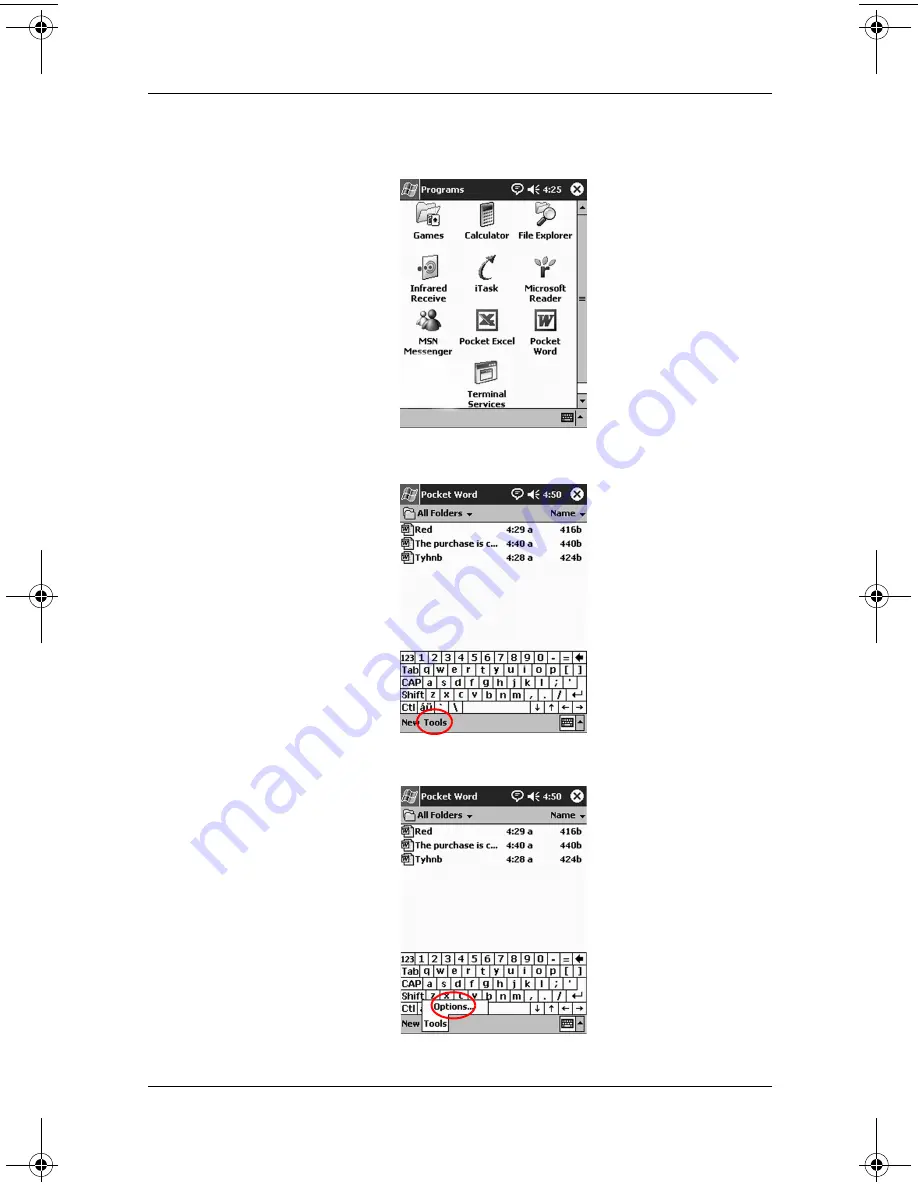 Compaq iPAQ H3900 Series Скачать руководство пользователя страница 165