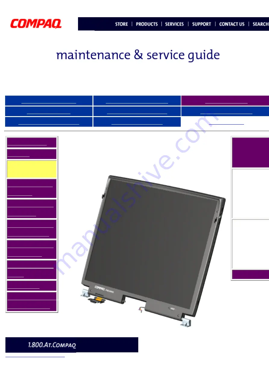 Compaq Presario 1600 Series Maintenance & Service Manual Download Page 24