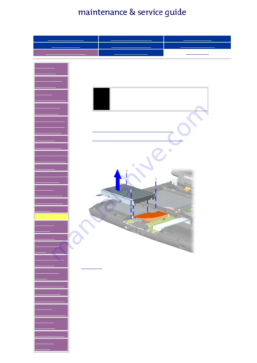 Compaq Presario 1600 Series Maintenance & Service Manual Download Page 60