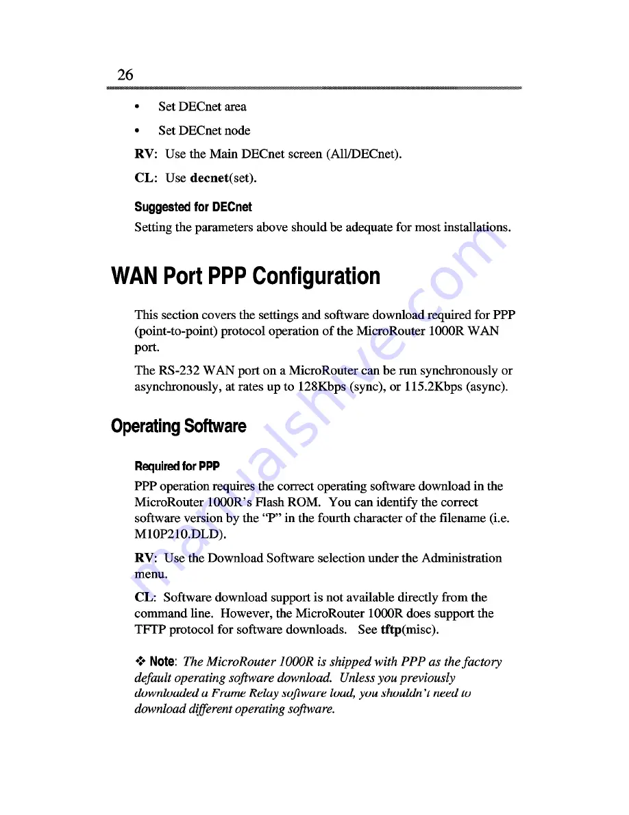 Compatible Systems MicroRouter 1000 Installation Manual Download Page 26