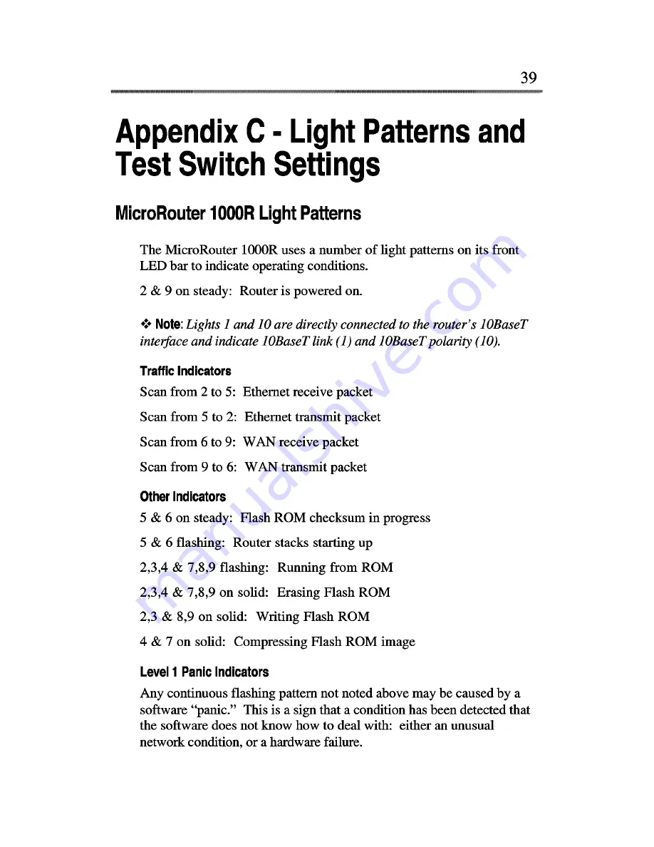 Compatible Systems MicroRouter 1000 Installation Manual Download Page 39