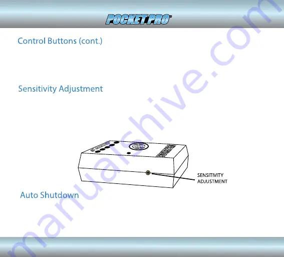 Competition Electronics POCKET PRO Operating Manual Download Page 9