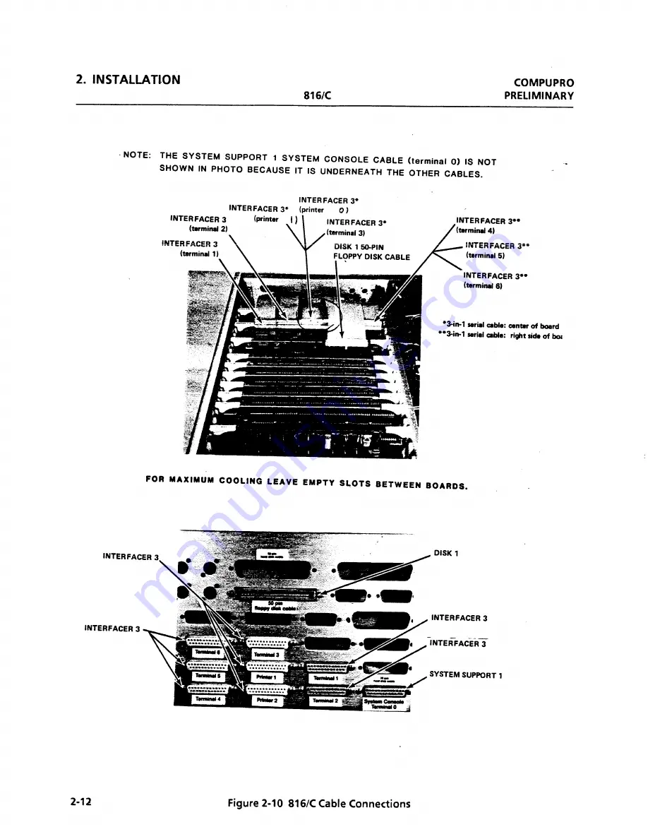 CompuPro 816 Series Service Manual Download Page 18