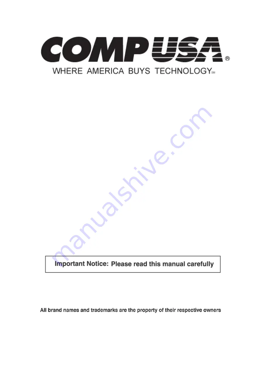 CompUSA 333628 User Manual Download Page 1